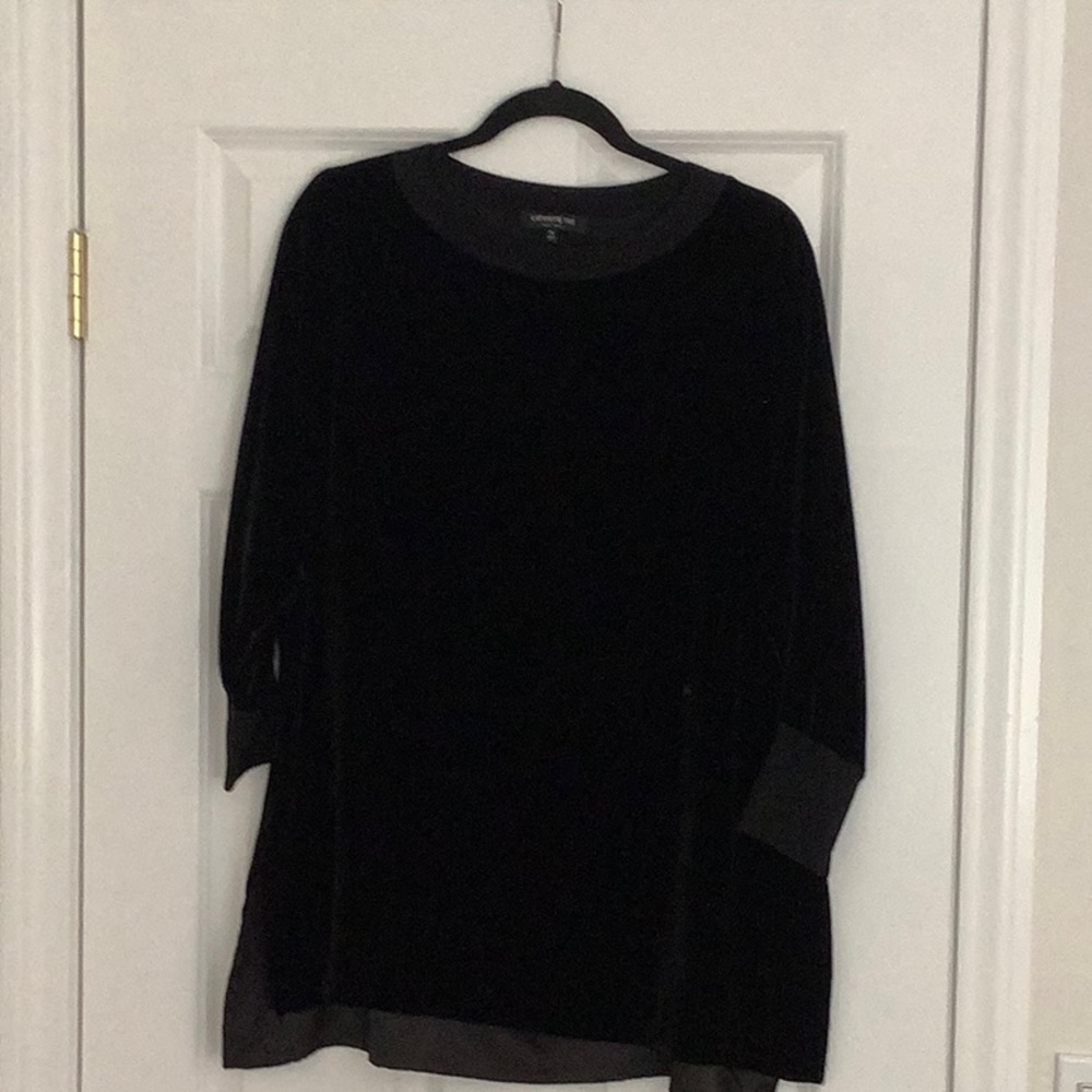Lafayette 148 velvet tunics - Picture 5 of 7